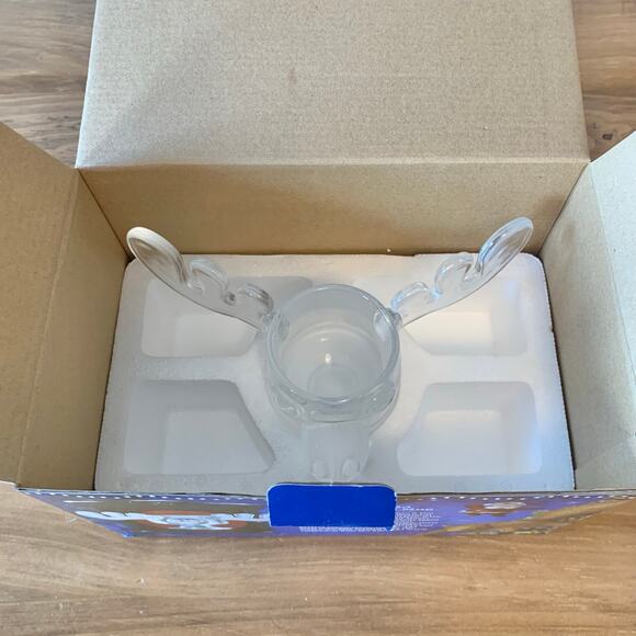 National Lampoon Christmas Vacation Clark Griswold Moose Mug 8 Ounce Glass Clear - Picture 5 of 8